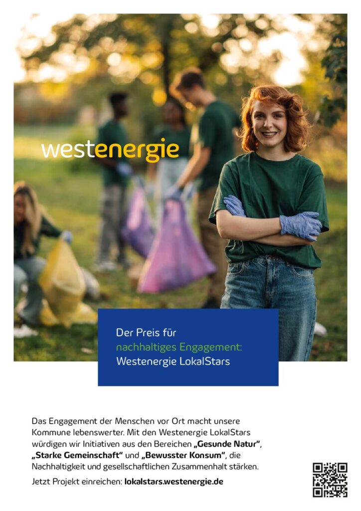 Jetzt mitmachen und gewinnen: Gemeinde Bippen und Westenergie suchen die LokalStars 2026