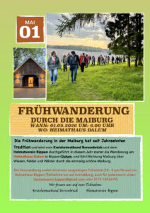 Frühwanderung in der Maiburg