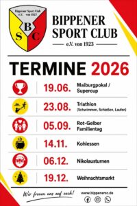 Veranstaltungstermine des Bippener SC